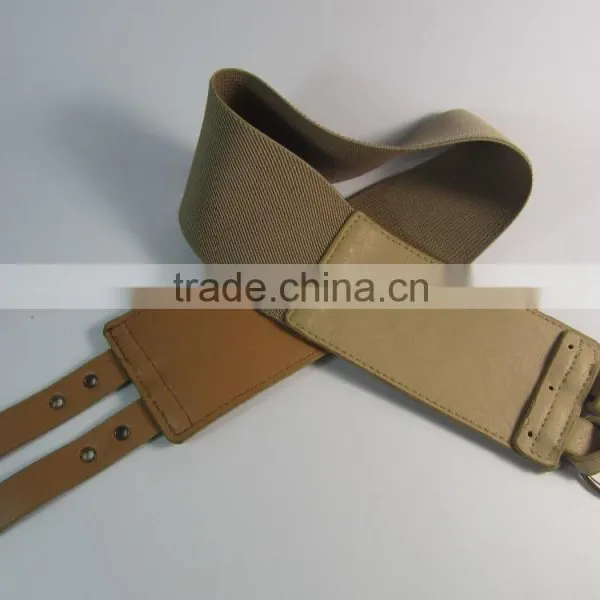 Tan Color Elastic Fashion Belt Woman Belt photo-4