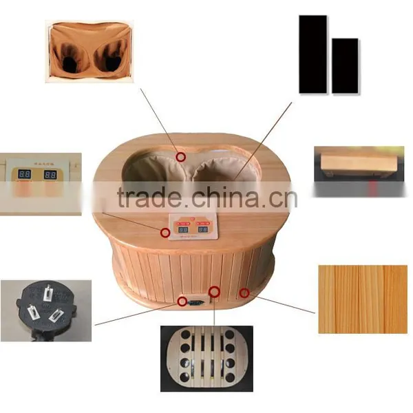 Hot Sale Mini Protabel Far Infrared Wooden Foot Sauna photo-2