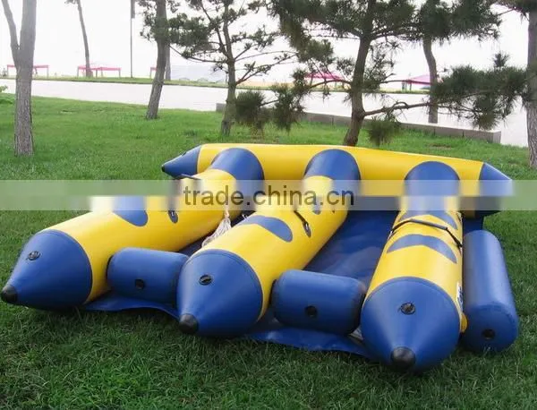 2016 Hot Sale Inflatable Flying Fish, Flying Banana Boat, Inflatable Flying Fish Towable for Water Sport
