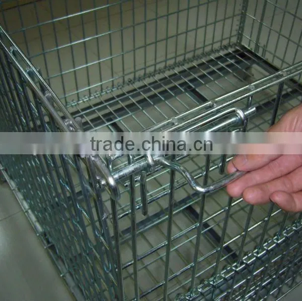 Wire Mesh Container With Wheels for Auto Components photo-5