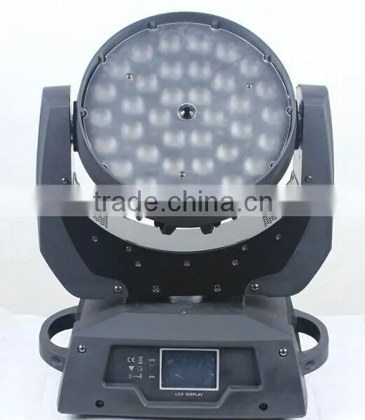 Top 1 36 x 18w RGBWA UV 6in1 Changeable Led Zoom Moving Head Wash Show Light photo-6