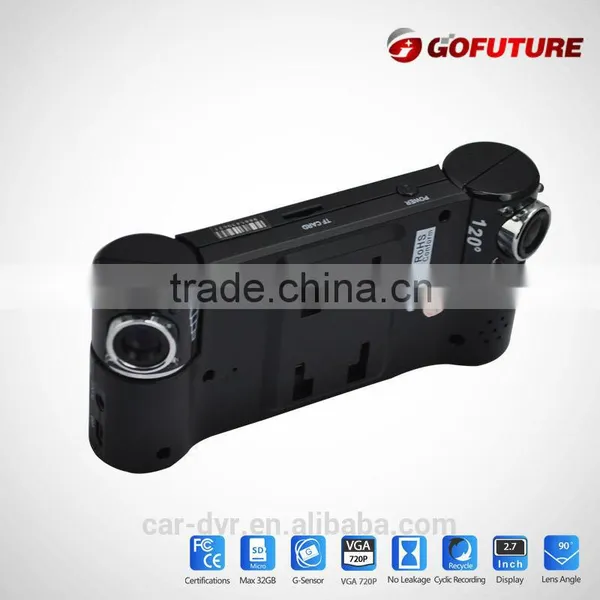 Full 1080p hd G-sensor GPS Dual Camera Rear Camera X3000 2.0"colorful Screen Car Camera With Sim Card photo-3