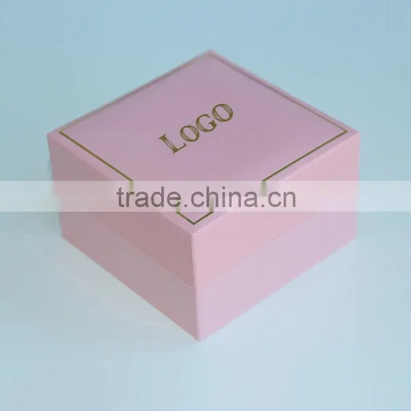 Luxury Custom Made Pink Jewelry Boxes With Sleeve and Velvet Lining photo-3