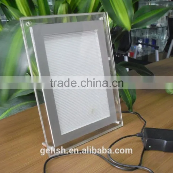 High Quality LED Light Acrylic Photo Menu Display Frame photo-3