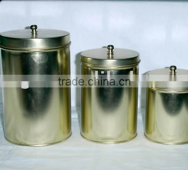 Coffee Tin Box, Coffee Can, Round Tin Box