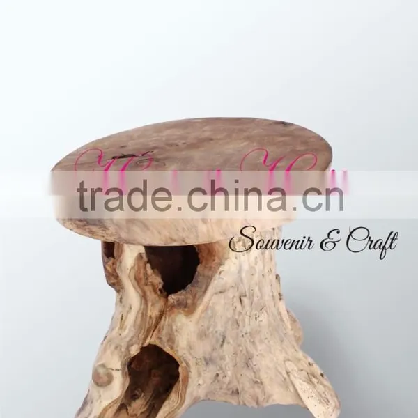 Unique Teak Wood and Root Stool Cafe and Bar Furniture photo-5