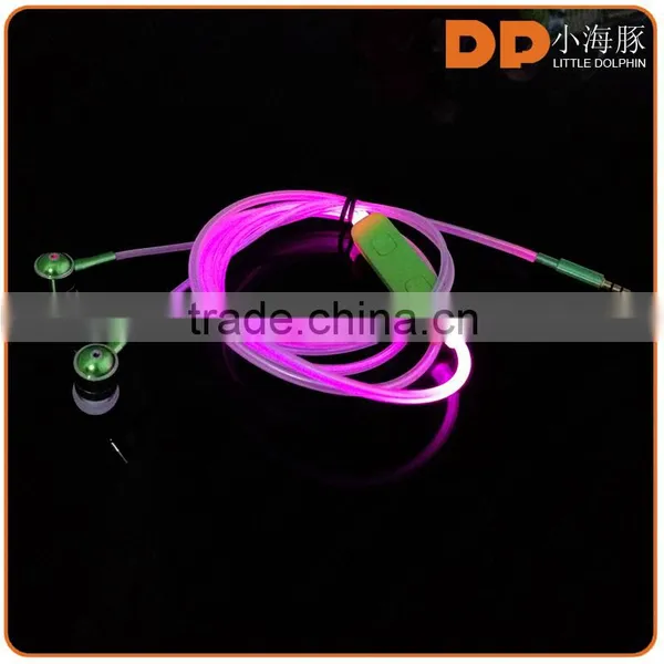 Newest Patent Product Color Change LED Earphone Headphone for Iphone photo-3