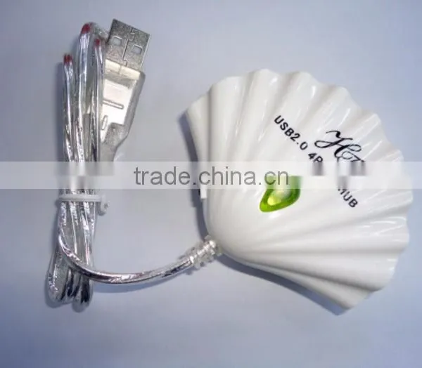 OEM Printing Logo USB Hub 2.0 Shell Shape USB Hub 4 Port photo-5