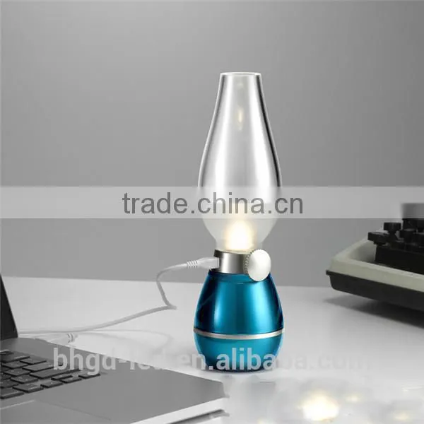 Nostalgic Kerosene Blow LED Dimmable USB Control Lamp Creative Night Light