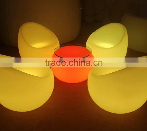 Led Light Illuminated Plastic Sofa photo-3
