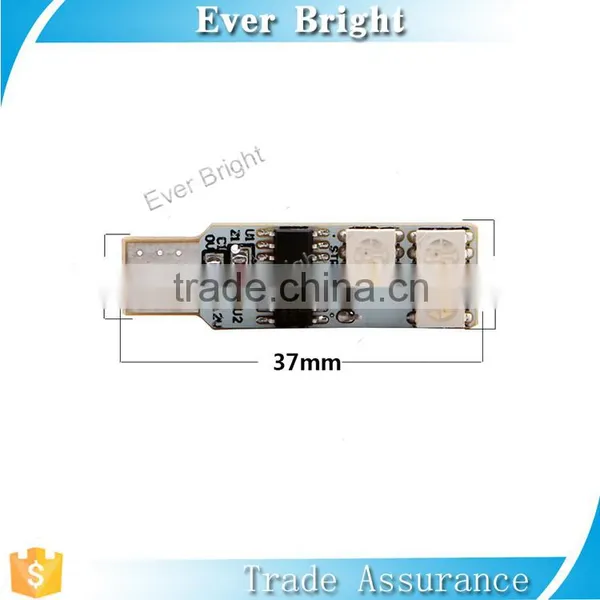 Newest Products Remote Controlled Colorful Led Auto Lamp 2pcs T10 Car Led 5050 Rgb Bulb photo-3