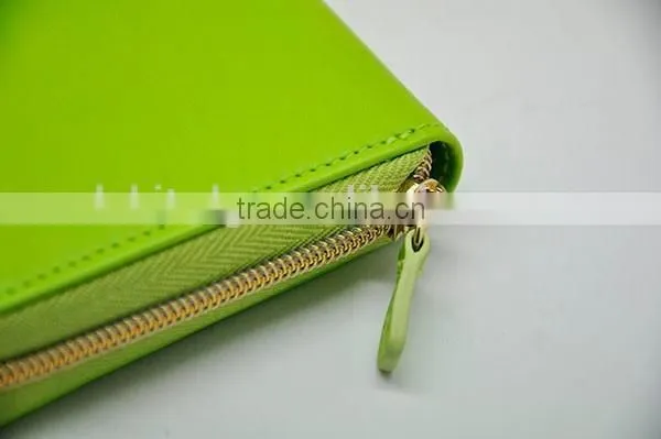 Green and Red Color Girl Fashion Coin Purs With Zipper photo-5