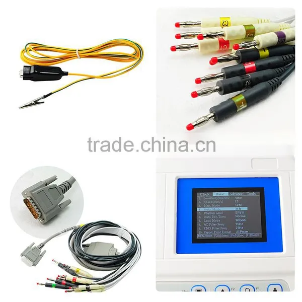 Multiple Printing Modes 5 Inch Color LCD Portable Ekg Machine / Electrocardiograph photo-3