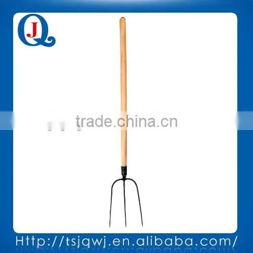Farming Garden Tools Three Tines Steel or Wooden Handle Steel Digging Fork photo-3