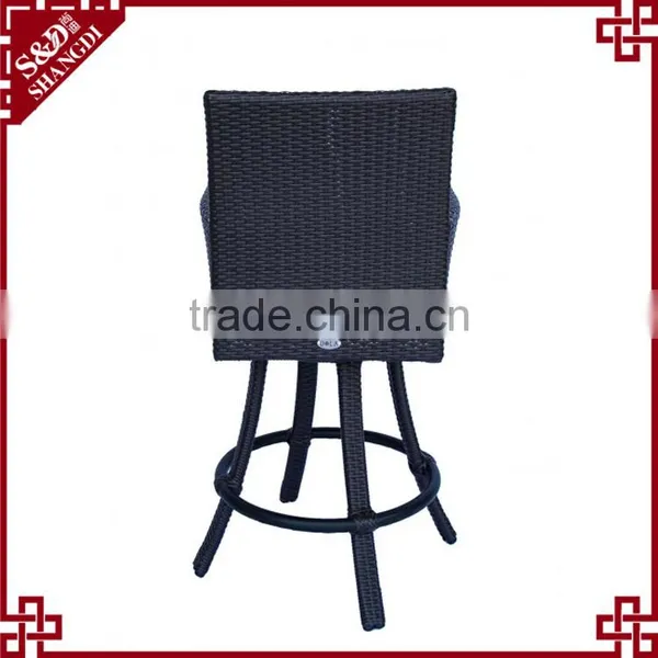 High Quality Modern Cheap Resin Wicker Woven Used Bar Stools photo-2