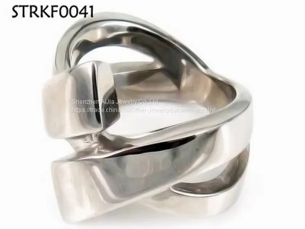 Mens Black Smooth Titanium Stainless Steel Biker Ring Silver photo-4