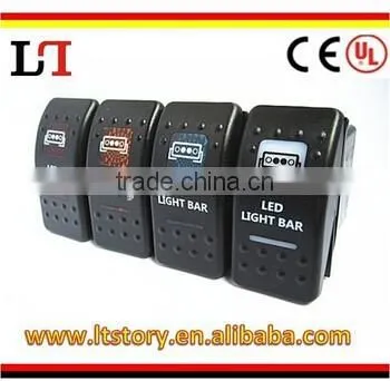 Waterproof On-off-on Rocker Switch Illuminated photo-2