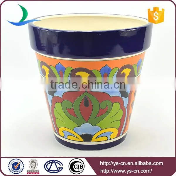 YSfp0007 Set of 3 Round Shape Ceramic Flower Pot for Balcony photo-4