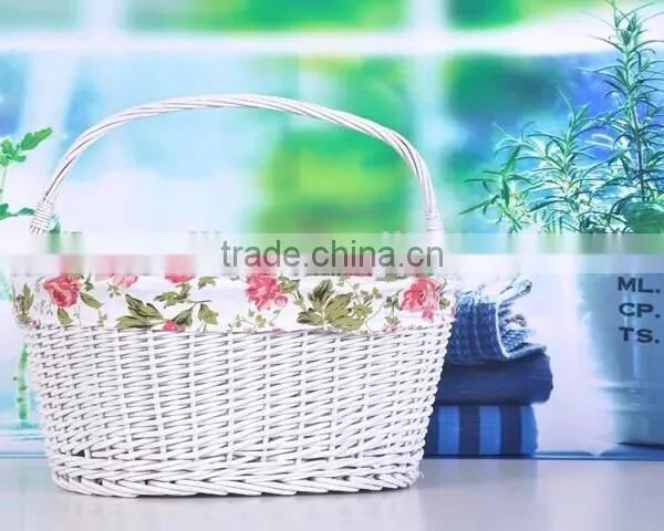 Hanmade Natural Wicker Bike Basket Basket for Bike Wicker Bicycle Basket Removable Bicycle Basket photo-5