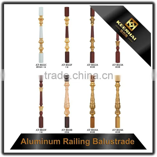 Luxury Design Decorative Powder Coated Aluminum Indoor Stair Handrail photo-2