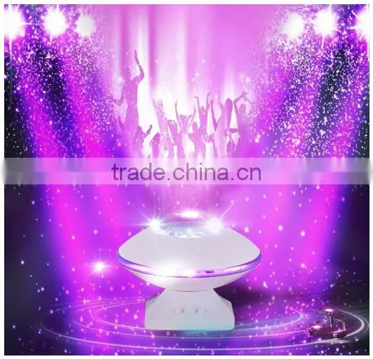 Hot Sale UFO Aurora Music Night Light Projector, Atmosphere Diamond Color Star Rotating Night Light Projector photo-2