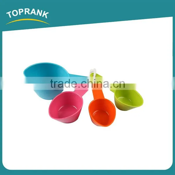 Toprank Colorful 4Pcs Measuring Cups and Spoons Set Plastic Measuring Tea Coffee Spoons In Various Sizes Measuring Scoop Set photo-4