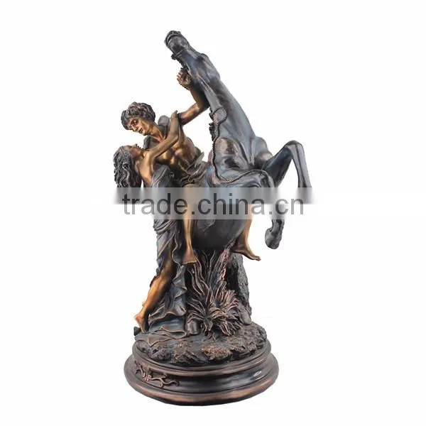 Modern Horse Statue Garden Deocr Lover Erotic Bronze Sculpture photo-2