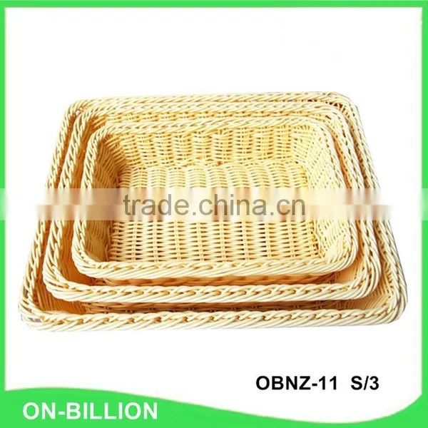 Bulk Heated Food Grade PP Rattan Basket Wholesale photo-2