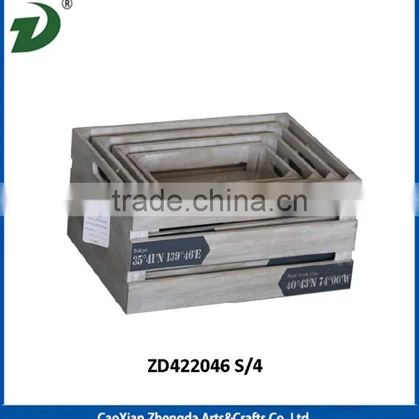Wooden Crate Storage Box photo-5