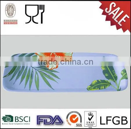 Custom Printing Melamine Serving Tray Oblong Shape photo-2