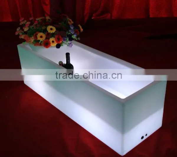 Color Changing Garden Decoration Plastic Illuminated Led Operating Ice Bucket photo-4