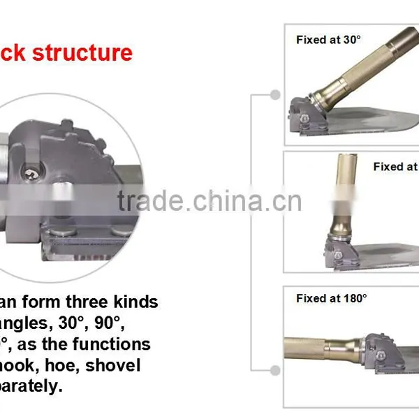 Self-defence Tools Survival Kits Outdoor Tools Shovel Multifunction Foldable Spade&Shovel Model#DJSV-IS Flint Knife Slicer Chop photo-5