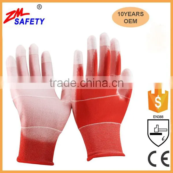 Colorful 13Gauge U3 Liner Coated PU Protective Gloves for Light Work Garden Use photo-6