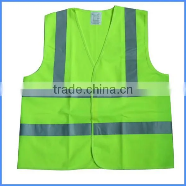 High Visibility Fluorescent Reflective Safety Vest With Fluorescent Strip photo-2