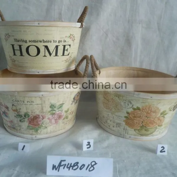 Whosle Sale Outdoor Wooden Flower Pot Planters photo-2