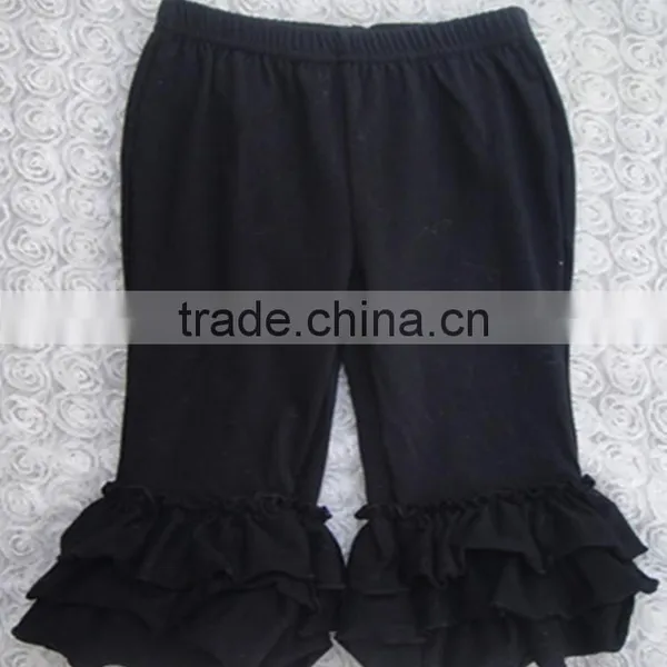 Best Selling Solid Color Baby Girls Fall Ruffle Pants photo-5