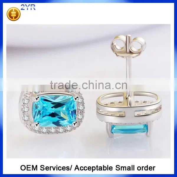Factory Price Good Quality Halo Designs Earring 925 Sterling Silver AAA Clear CZ Stud Earrings photo-2