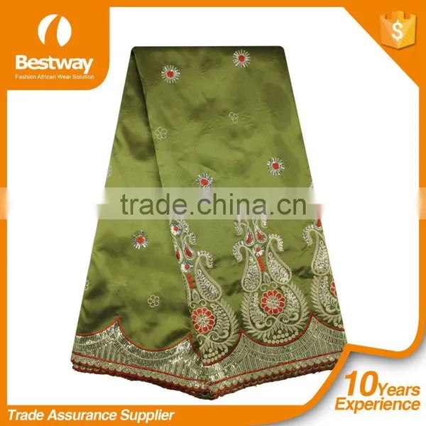 2017 Popular Stretchable Battenburg Silk George Lace, African Fabrics photo-3