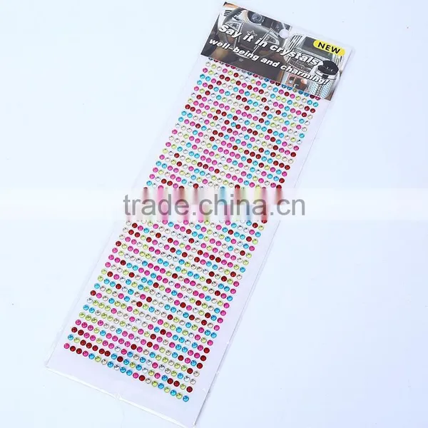 Colorful Mixed Pear And Rhinestone Sticker Sheet Acrylic Rhinestone Craft Sticker For Promotion Gifts photo-6