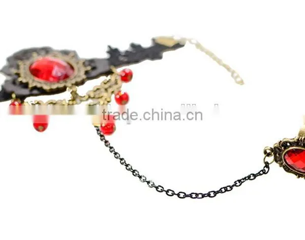 Girls Lace Bracelets Set Red Diamond Rose Jewelry Sets South Korean Jewelry Wholesale photo-4