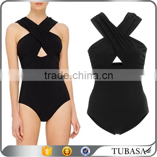 2017 Latex Wholesale Criss Cross Women Bodysuit for Women