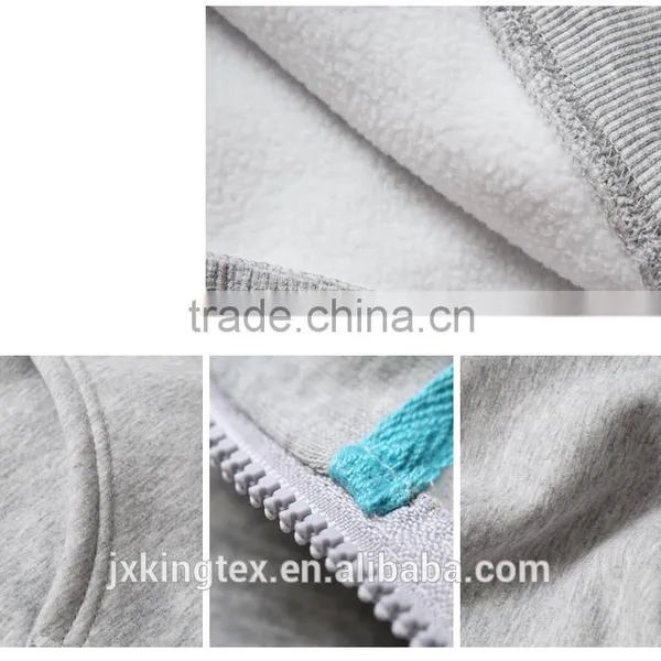Jiangxi Kingtex CVC 60/40 Fleece Different Colors Back and Front Prints Kangaroo Pocket Unisex Hoodies Manufacturer In China photo-5