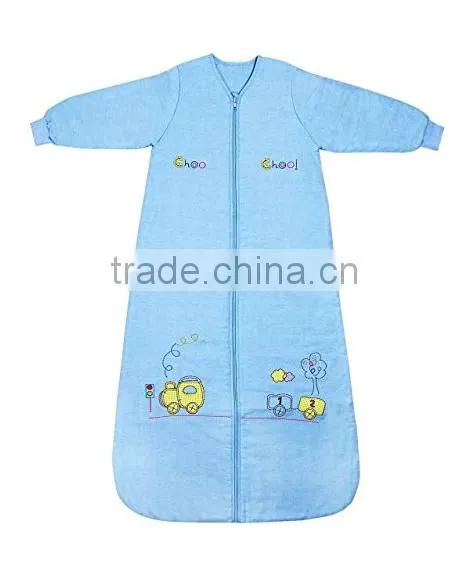 China Applique Wearable Cotton Wholesale Animal Baby Sleeping Bag With Sleeves photo-6