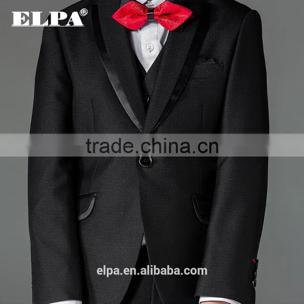 ELPA Designer 3 Piece Children Suits Black Wholesale Kids Suits for Boys photo-6