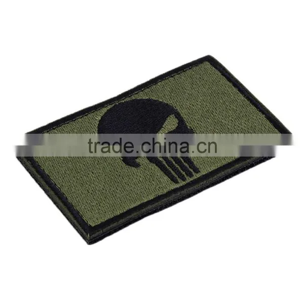 Punisher Skulls Rectangle Embroidery Trim Tactical Patch Armbands Shoulder Badg 2015 Fashion photo-3