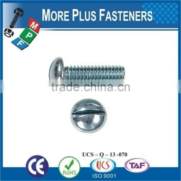 Made in Taiwan Brass Stainless Steel Zinc Plated Round Slot Machine Screw photo-6