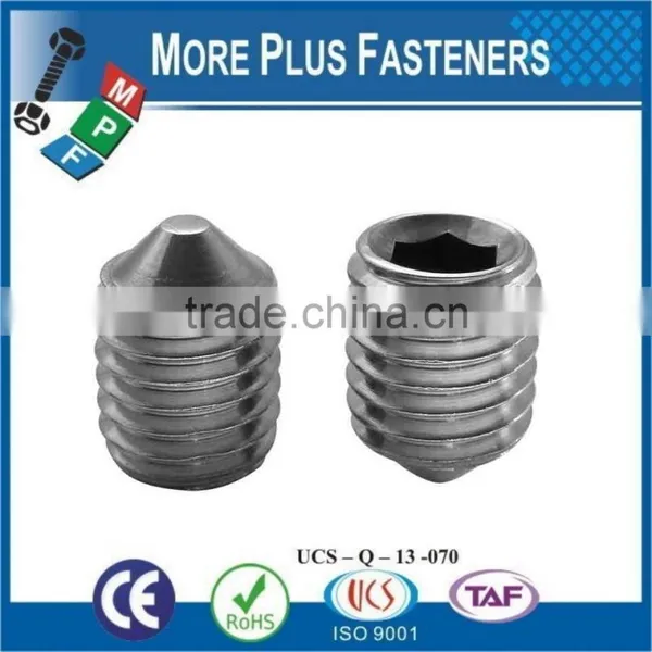 Made in Taiwan DIN 914 Cone Point Grub Screw DIN 914 photo-4