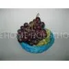 Blue Moistureproof Rattan Fruit Basket Eco-Friendly For Kitchen