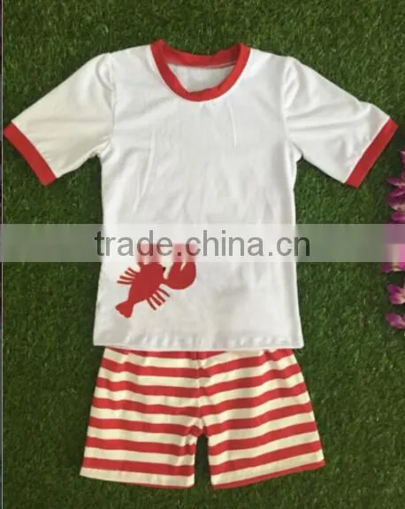 Unique Baby Names Image Boutique Clothes Summer Boys' T-shirt and Girls ' Tops Children Clothing Set photo-3