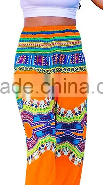 Women Yoga Thai Style Polka Floral Elephant Printed Boho Bloomers Baggy Pants photo-4